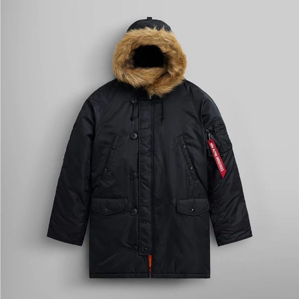 Alpha Industries Black N-3B PARKA (HERITAGE)